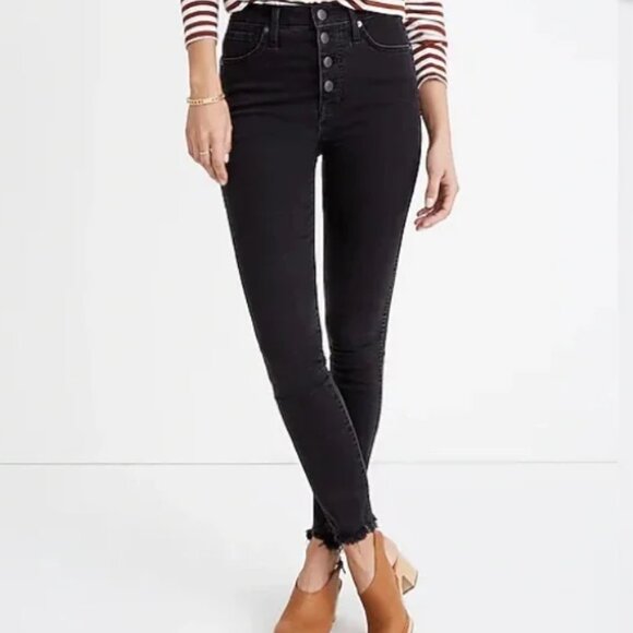 Madewell  skinny jeans dark gray/light black Size 29 - Picture 4 of 7